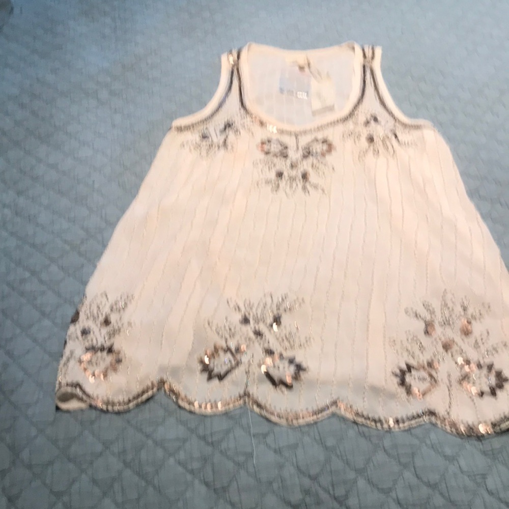 Sequined tank